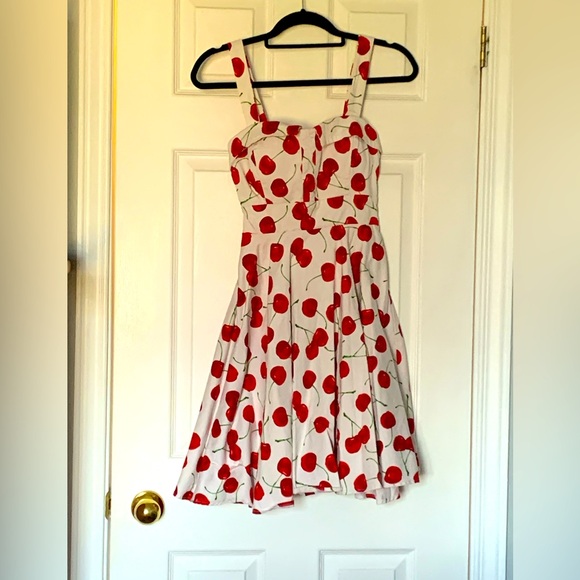 ixia Dresses & Skirts - Ixia Red Cherry Fit and Flare Dress. Size M